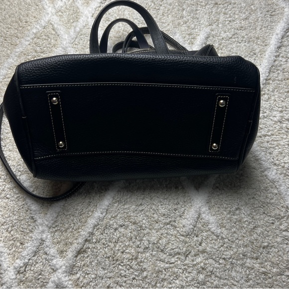 Dooney and Bourke Olivia Leather Satchel Black and Red Shoulder Bag - Picture 5 of 7